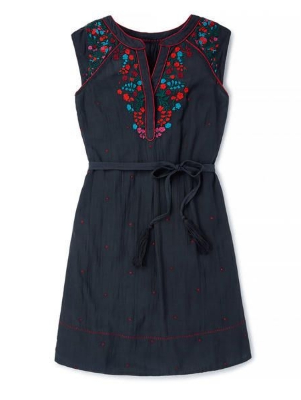 Boden Amelia Embroidered Dress with Slip, Sz 8L
